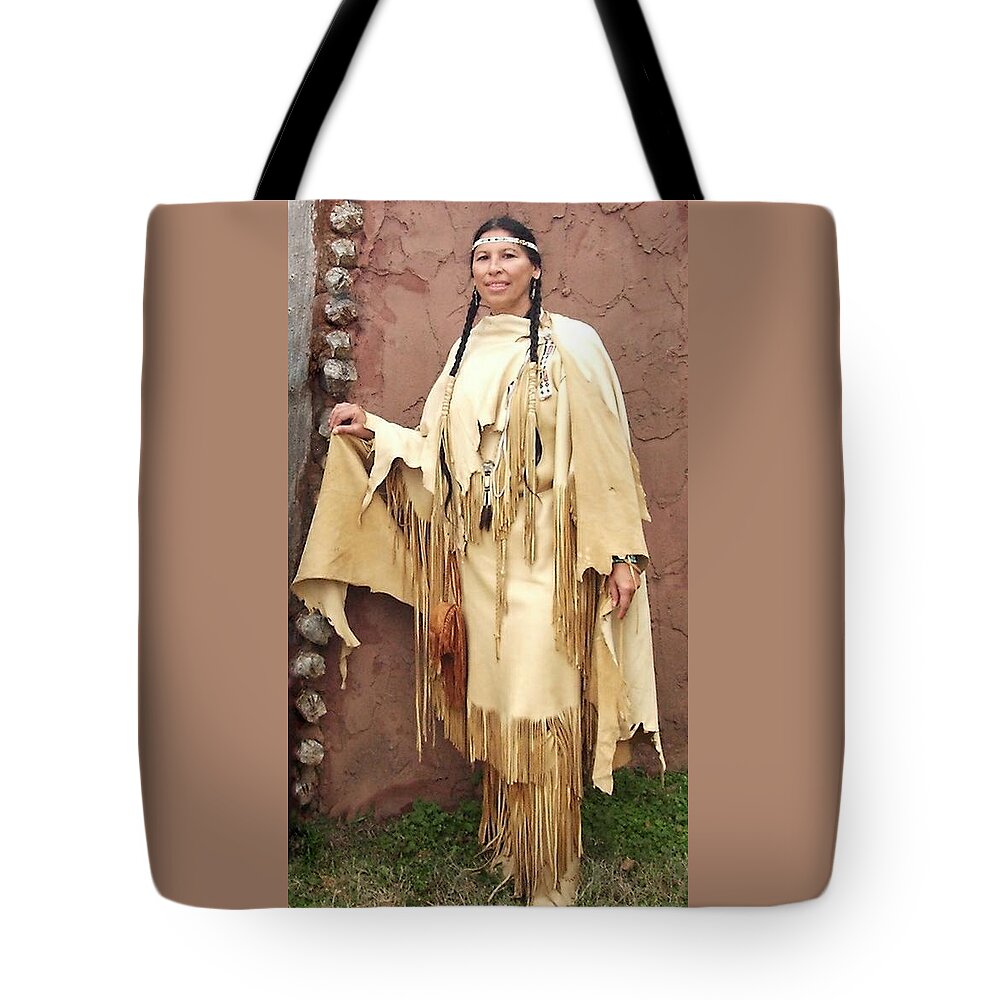 Indian Tote Bag featuring the photograph Adobe Wall by Cindy New