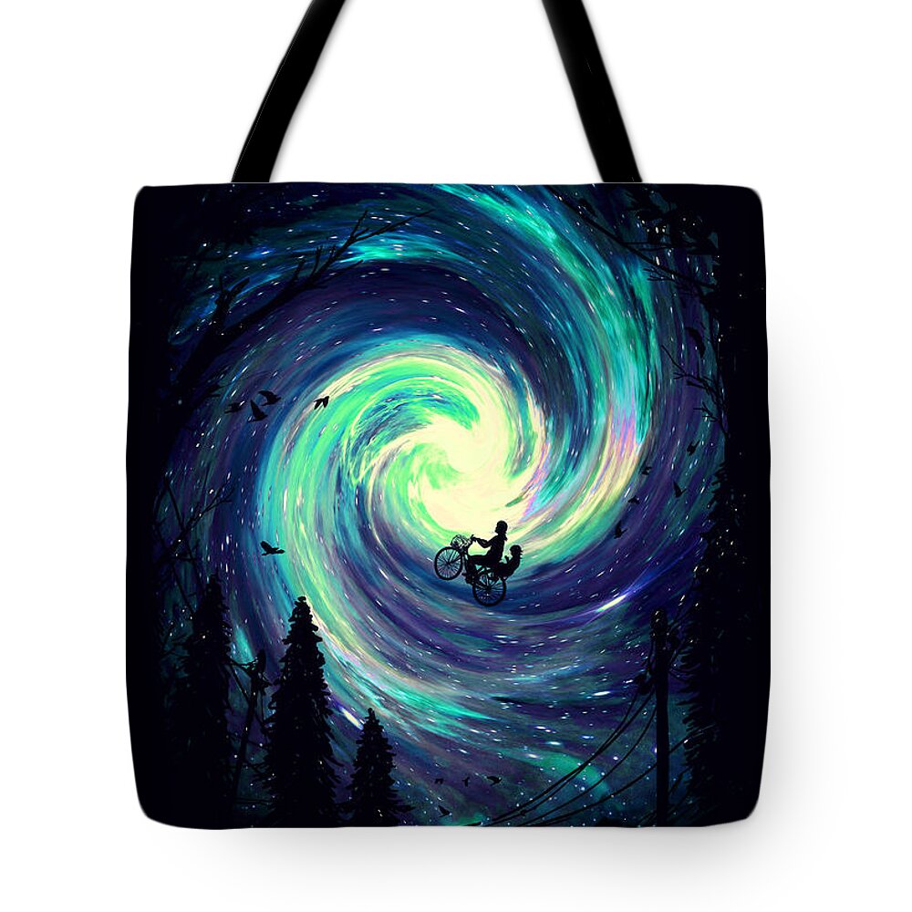 Nature Tote Bag featuring the digital art Adventure Time by Nicebleed 