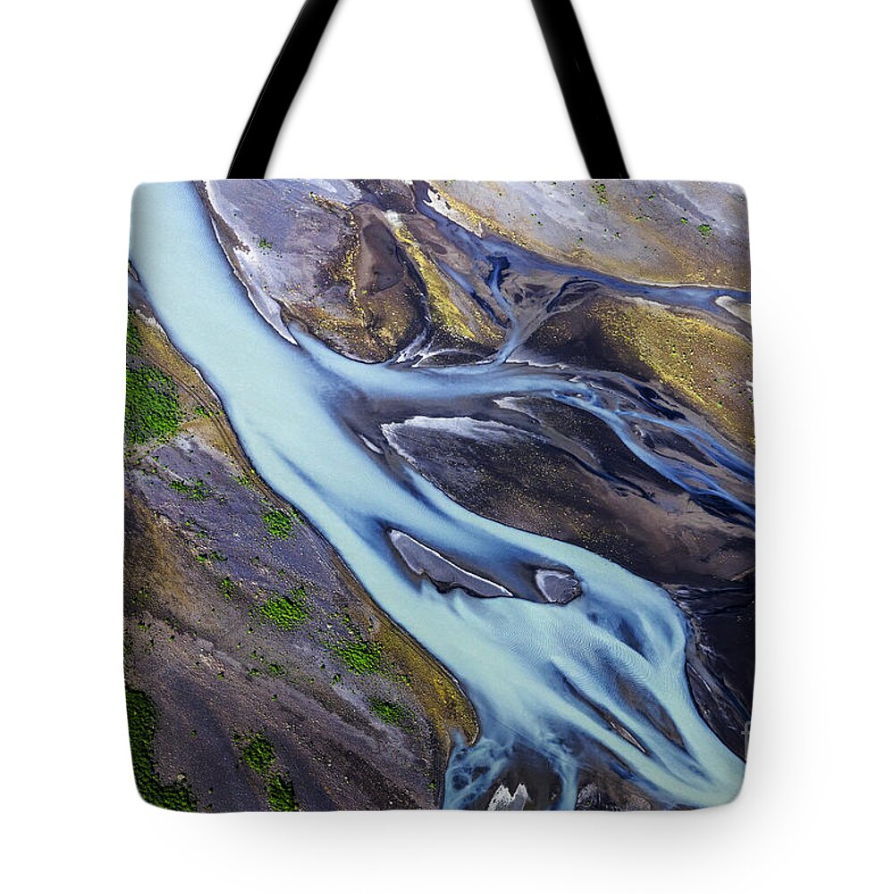 Aerial Photo Tote Bag featuring the photograph Aerial Photo Of Iceland by Gunnar Orn Arnason