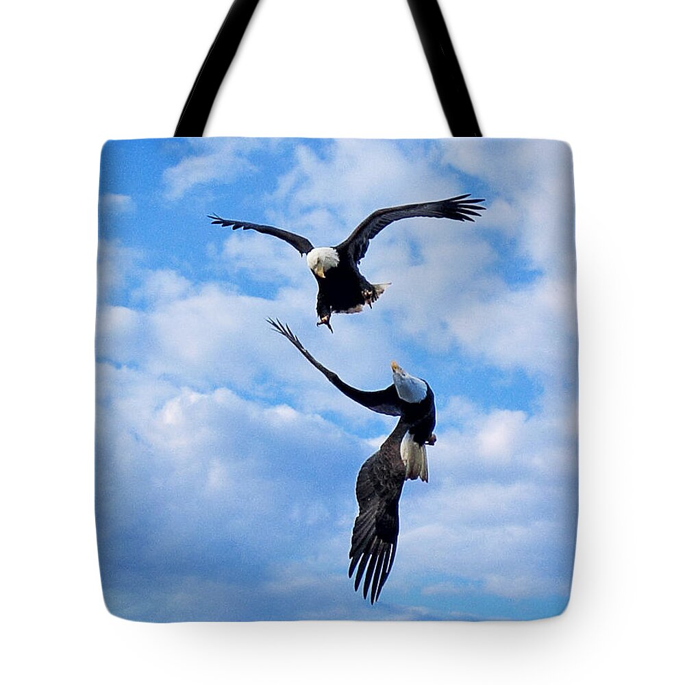 Eagles Tote Bag featuring the photograph Aerial Team by Randy Hall