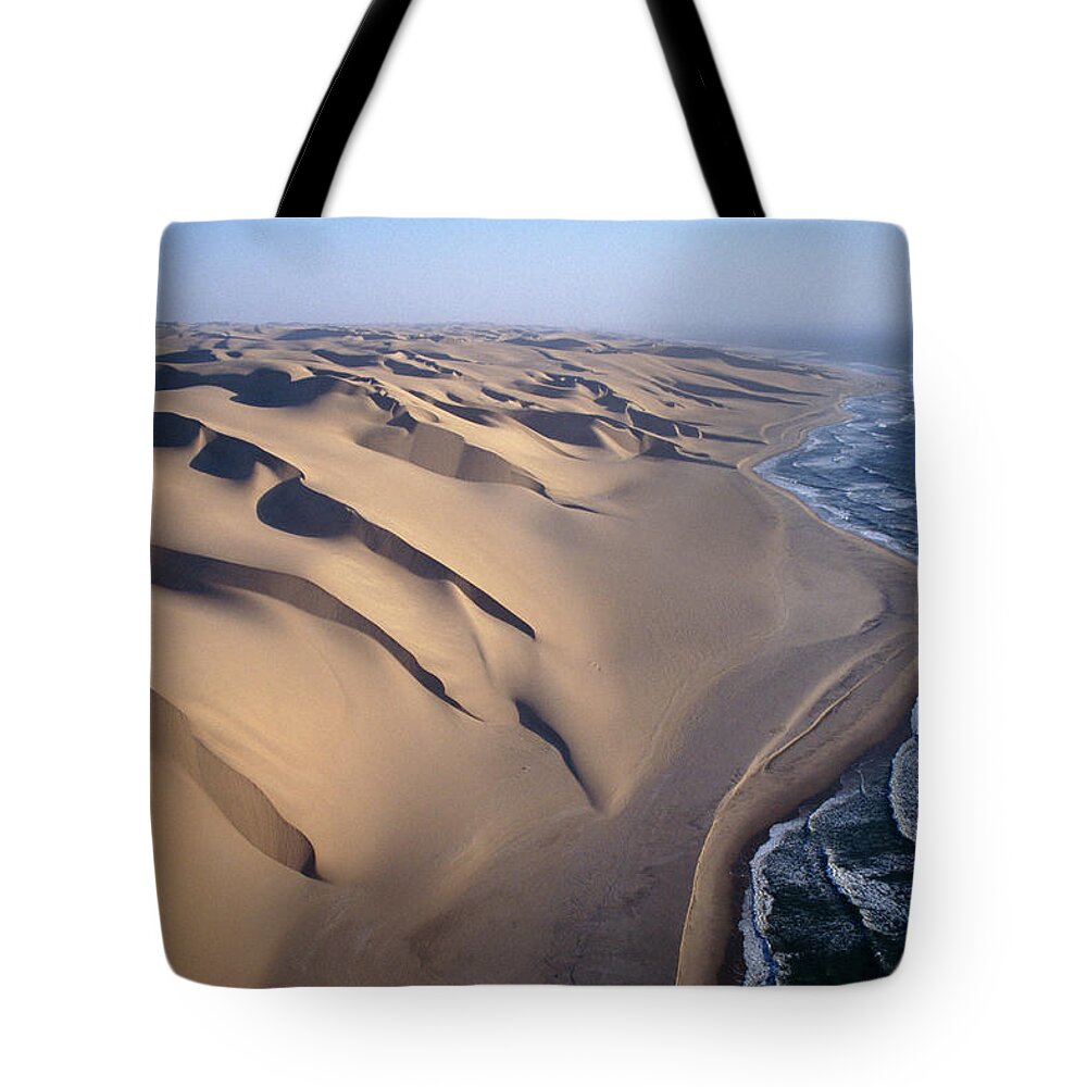 00511477 Tote Bag featuring the photograph Aerial View Of Sand Dunes by Michael and Patricia Fogden