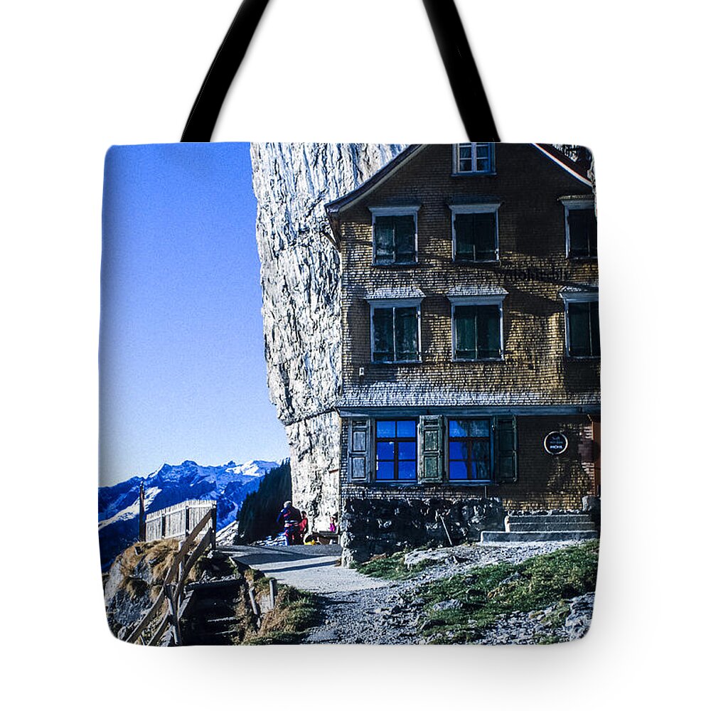 Aescher Hotel Tote Bag featuring the photograph Aescher Hotel by Tina Manley