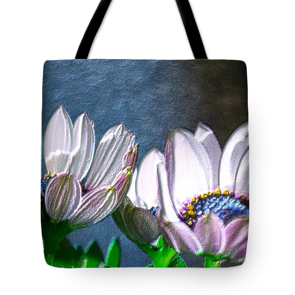 Flower Tote Bag featuring the photograph African Daisy Detail by Donna Brown