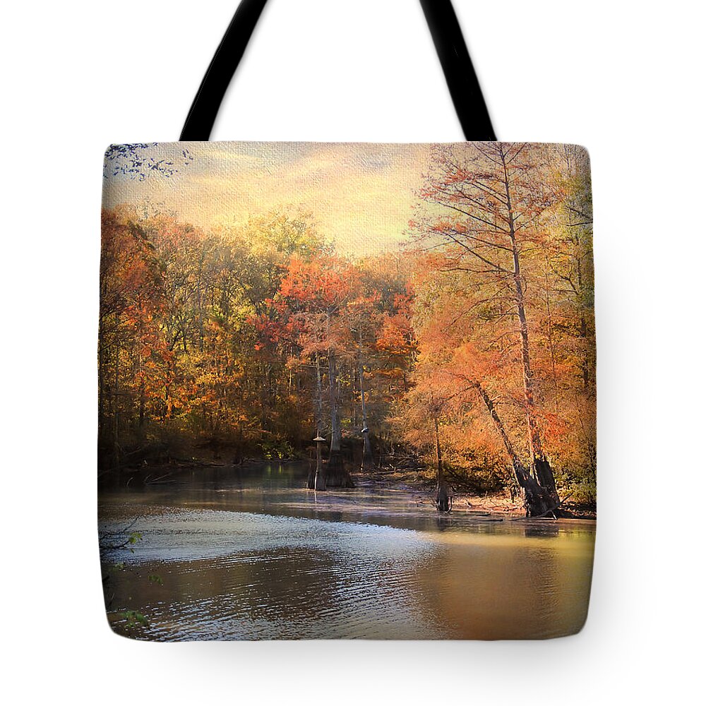 Autumn Tote Bag featuring the photograph After Daybreak by Jai Johnson