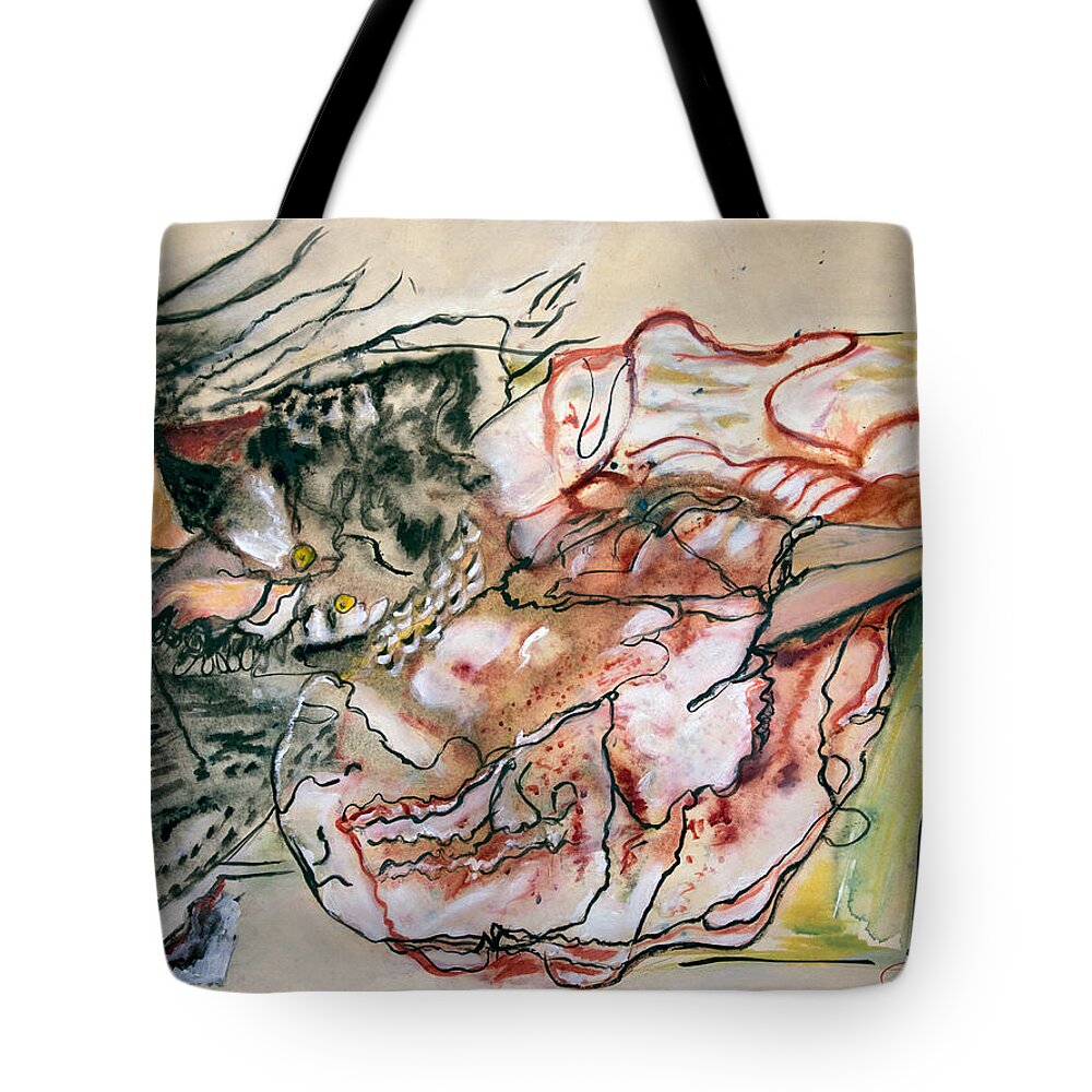 Art Tote Bag featuring the painting After The Party by Jack Diamond