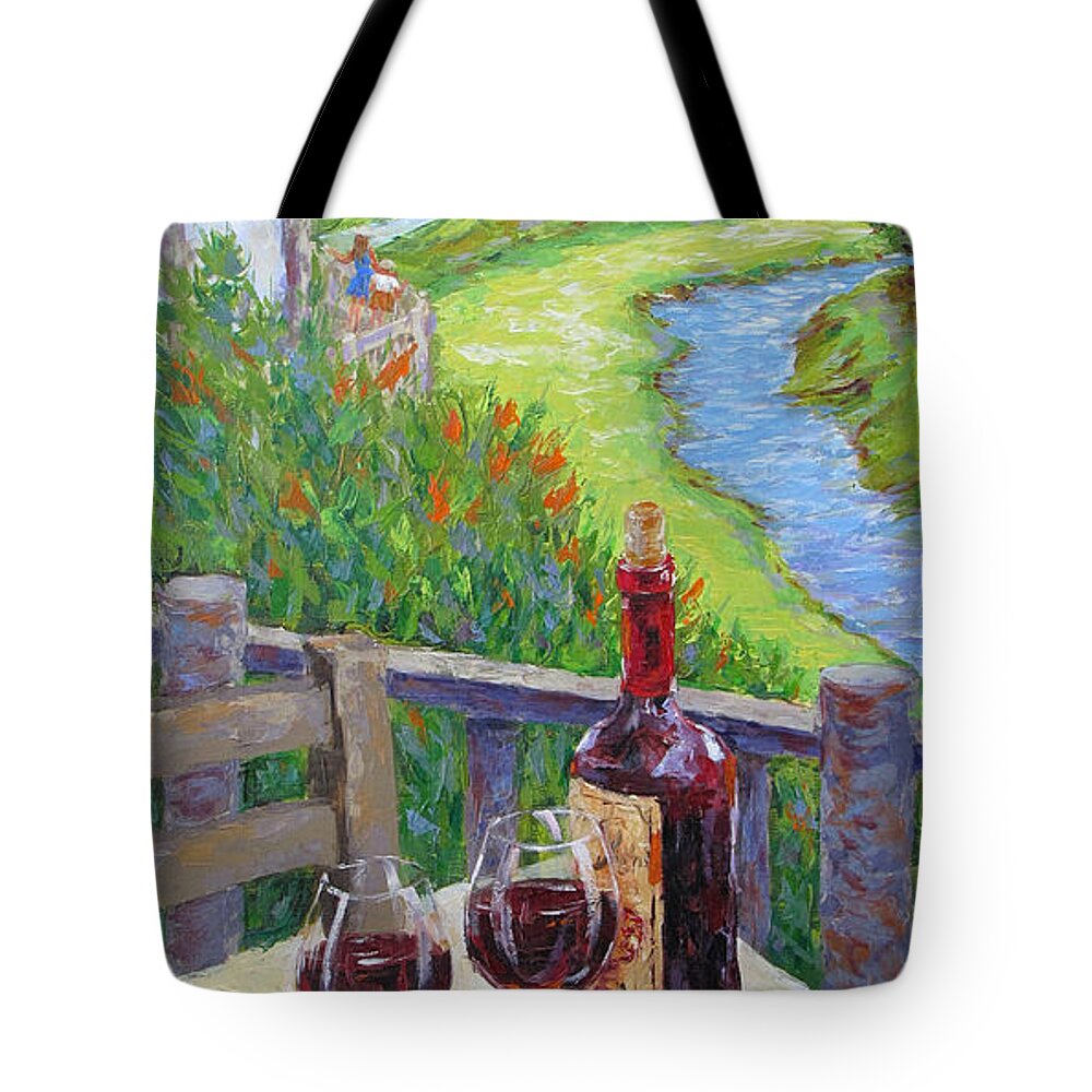 Wine Tote Bag featuring the painting Finest Hour by Jyotika Shroff
