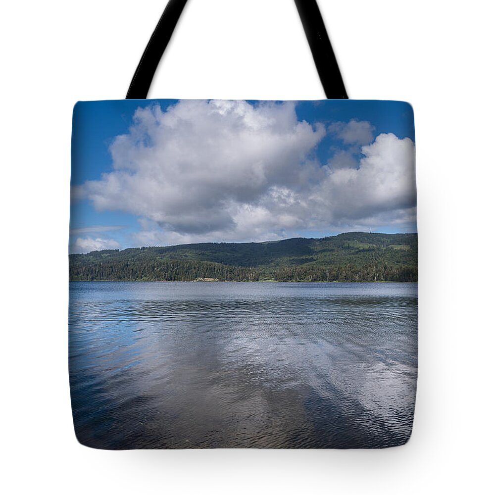 Big Lagoon Tote Bag featuring the photograph Afternoon Clouds over Big Lagoon by Greg Nyquist