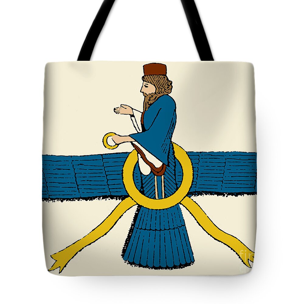 Historical Tote Bag featuring the photograph Ahura Mazda, Zoroastrian God Of Truth by Science Source