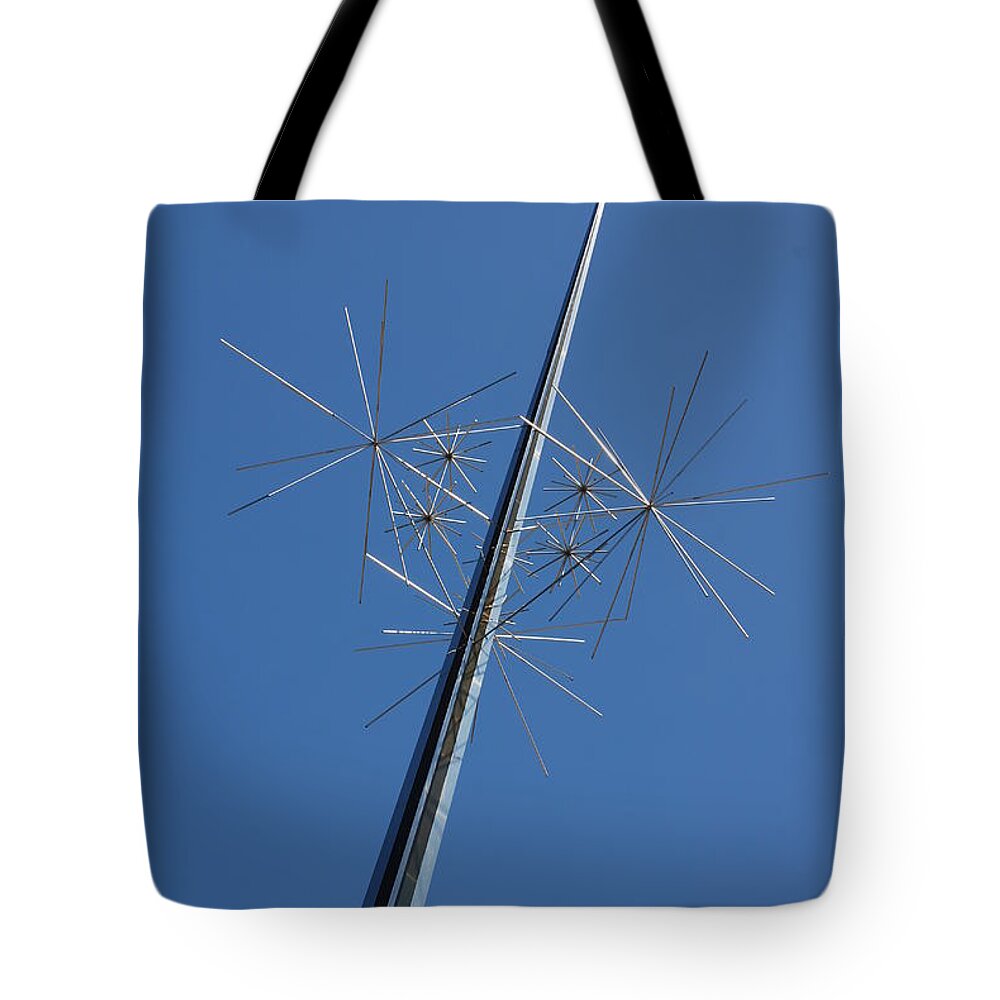 Air And Space Museum Tote Bag featuring the photograph Air and Space Museum Art Spire by Kenny Glover