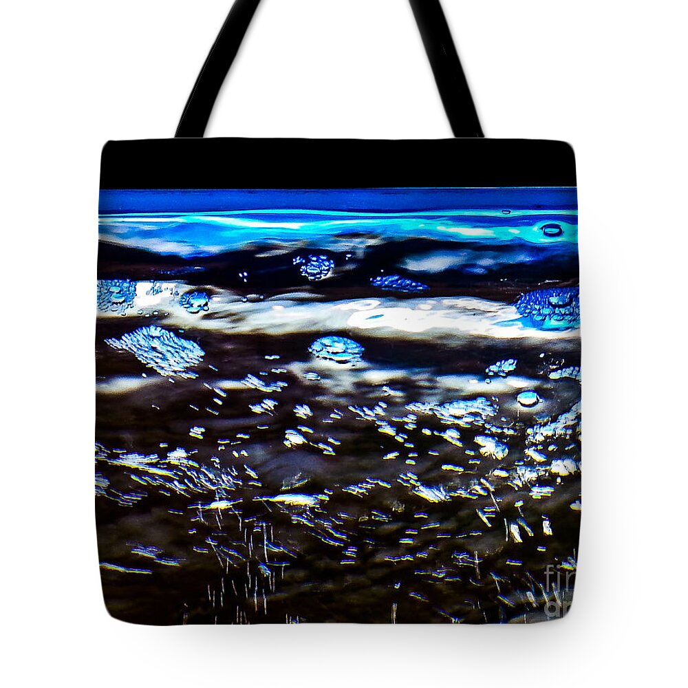 Abstract Tote Bag featuring the photograph Air of the Water by Fei A