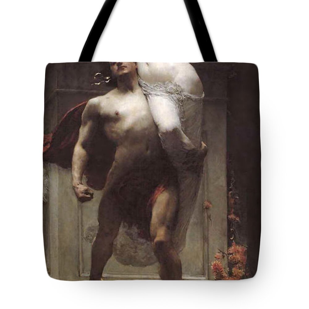Solomon Joseph Tote Bag featuring the painting Ajax and Cassandra by Solomon Joseph Solomon