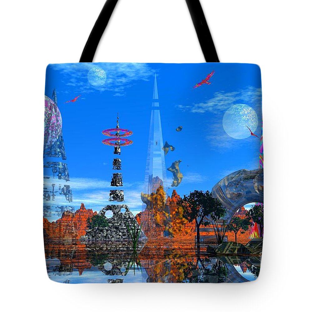 Landscape Tote Bag featuring the photograph Akrubaar by Mark Blauhoefer