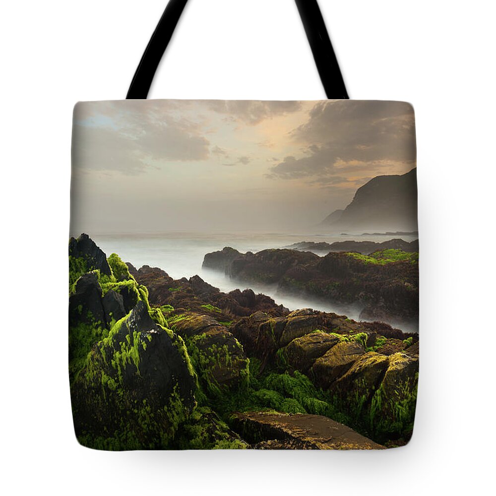 Motion Tote Bag featuring the photograph Al-houta Rocky Beach by All Rights Reserved For Ahmed Al-shukaili