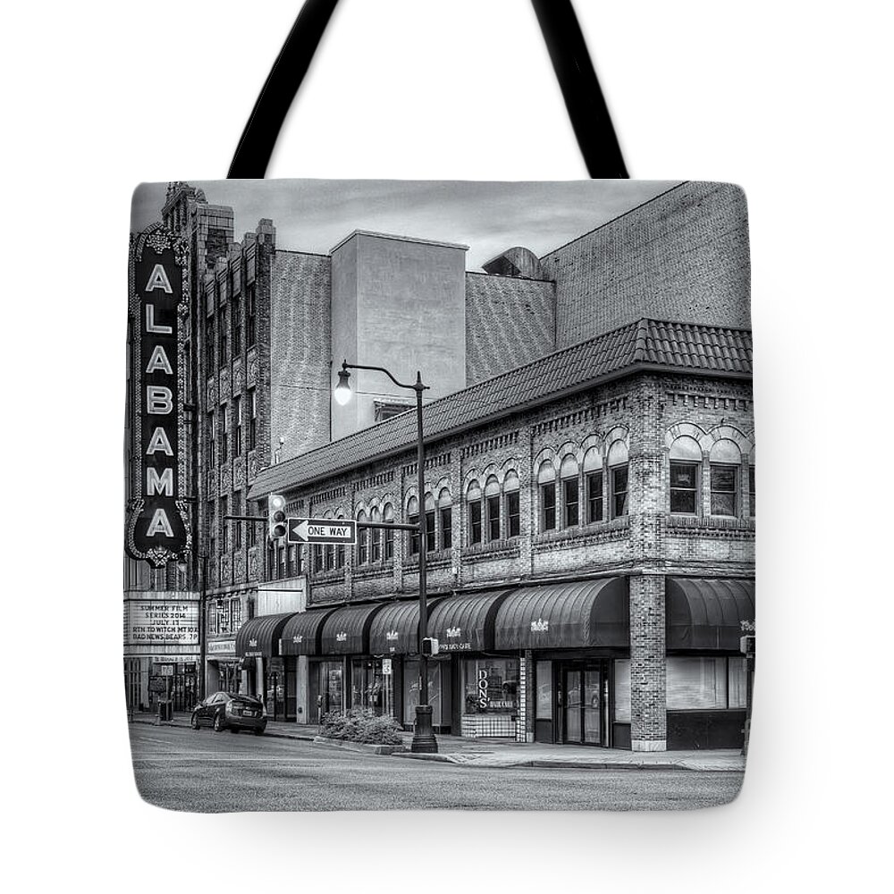 Clarence Holmes Tote Bag featuring the photograph Alabama Theatre II by Clarence Holmes