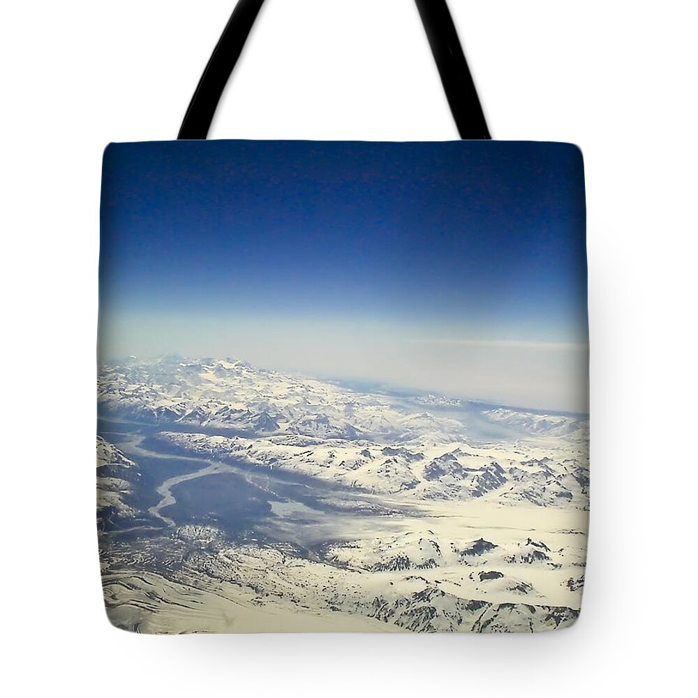 Alaska Tote Bag featuring the photograph Alaska from 35k by Pete Trenholm