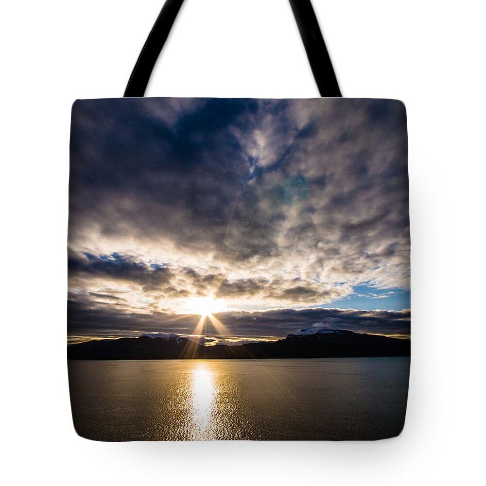 Alaska Tote Bag featuring the photograph Alaska Sunrise by Melinda Ledsome