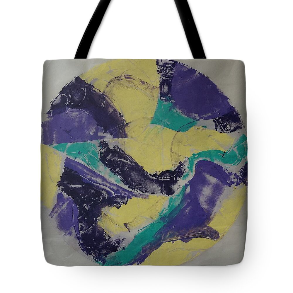 Colors Tote Bag featuring the painting Albers Effort by Erika Jean Chamberlin