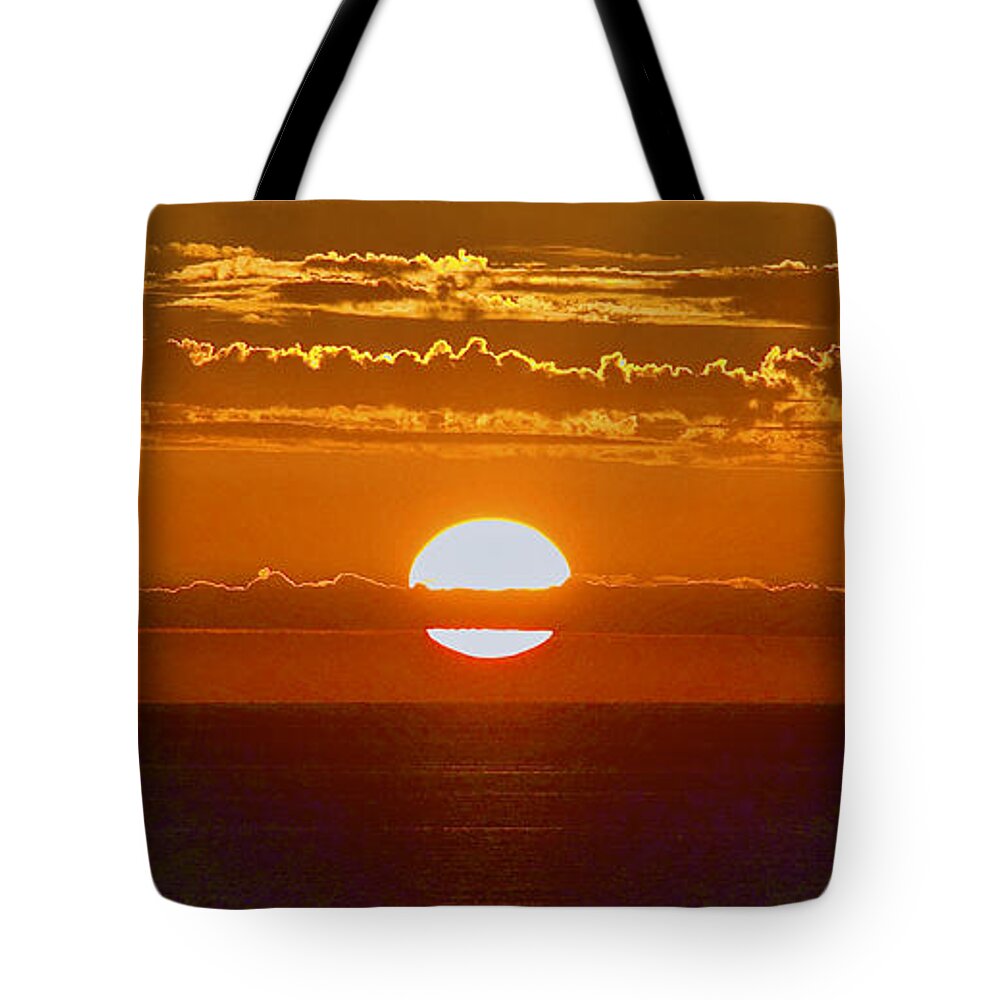 Sunset Tote Bag featuring the photograph Aldinga Beach sunset by Jocelyn Kahawai
