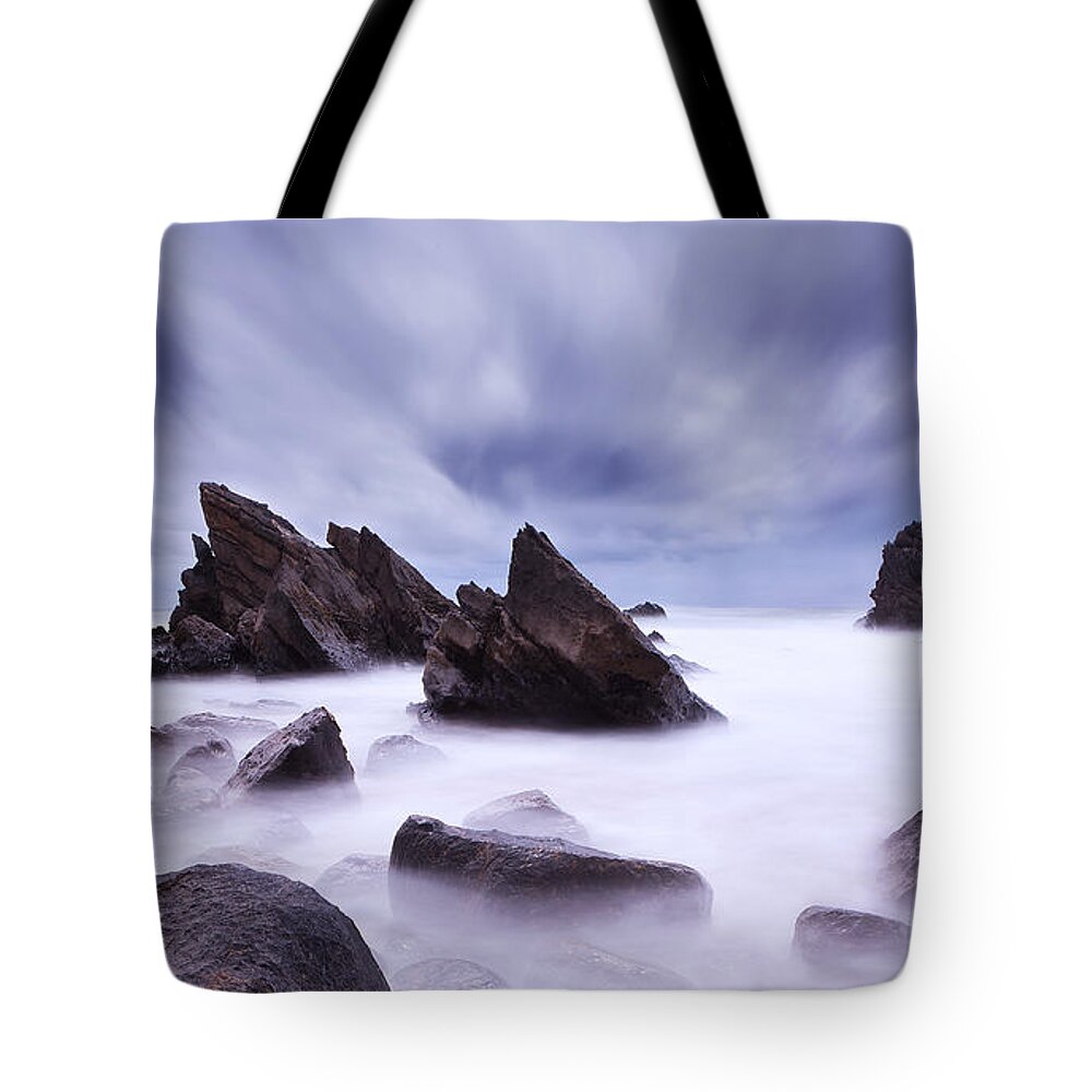 Waterscape Tote Bag featuring the photograph Alien land by Jorge Maia