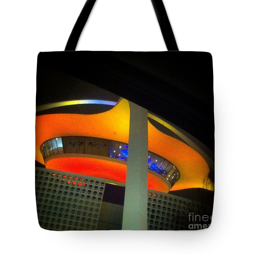 Window Of Alien Space Ship Tote Bag featuring the photograph Alien Space Ship Landed by Susan Garren