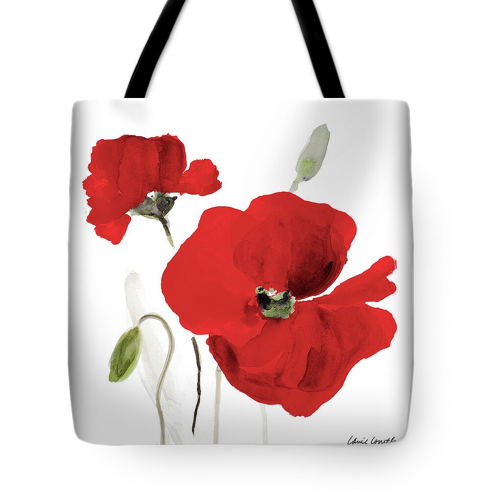 All Tote Bag featuring the painting All Red Poppies I by Lanie Loreth