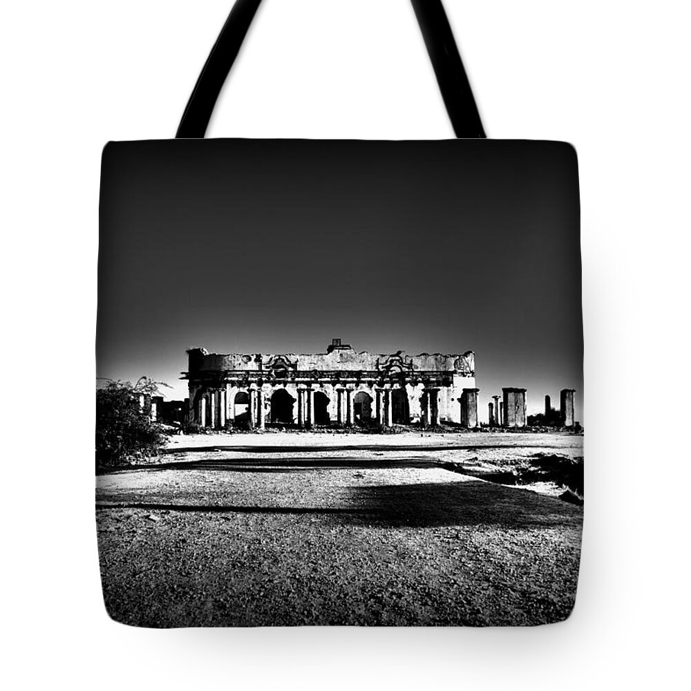 Wallpaper Buy Art Print Phone Case T-shirt Beautiful Duvet Case Pillow Tote Bags Shower Curtain Greeting Cards Mobile Phone Apple Android Nature Ruins Haunted Old House Abandoned Mansion Palace Fort Mountain Hill Top Ghost Salman Ravish Khan Tote Bag featuring the photograph Mysterious Ruins by Salman Ravish