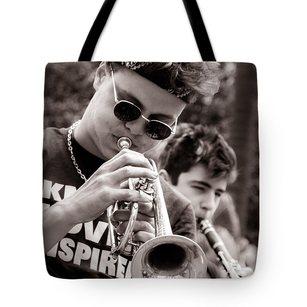 Tim Stanley Tote Bag featuring the photograph All That Jazz by Tim Stanley