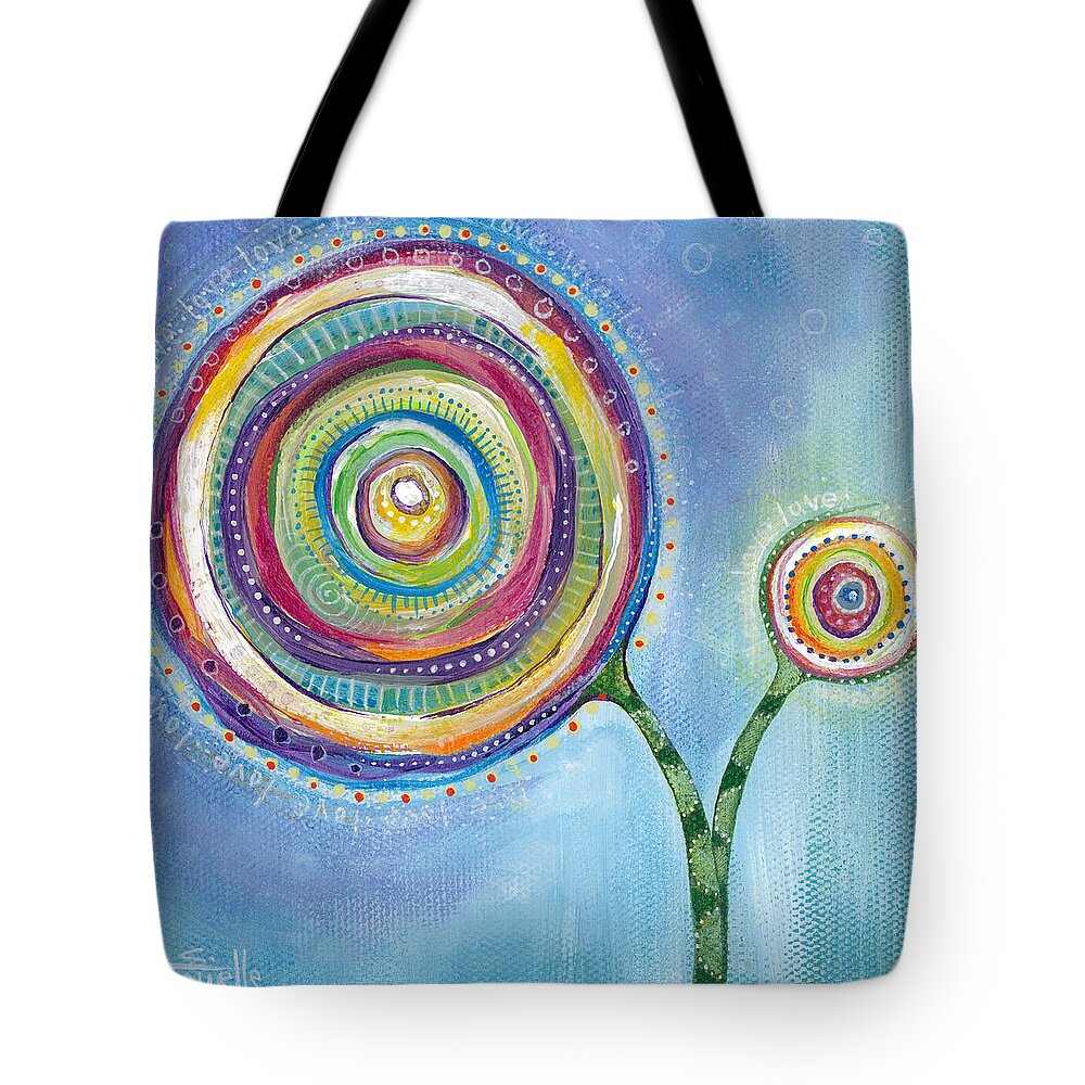 Hope Tote Bag featuring the painting All You Need Is Love by Tanielle Childers