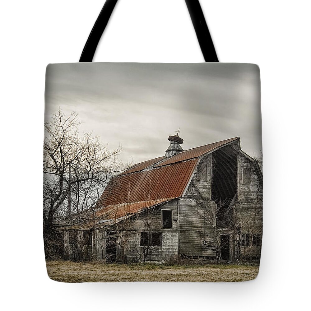 Old Barn Tote Bag featuring the photograph Along a Delaware Backroad by Erika Fawcett