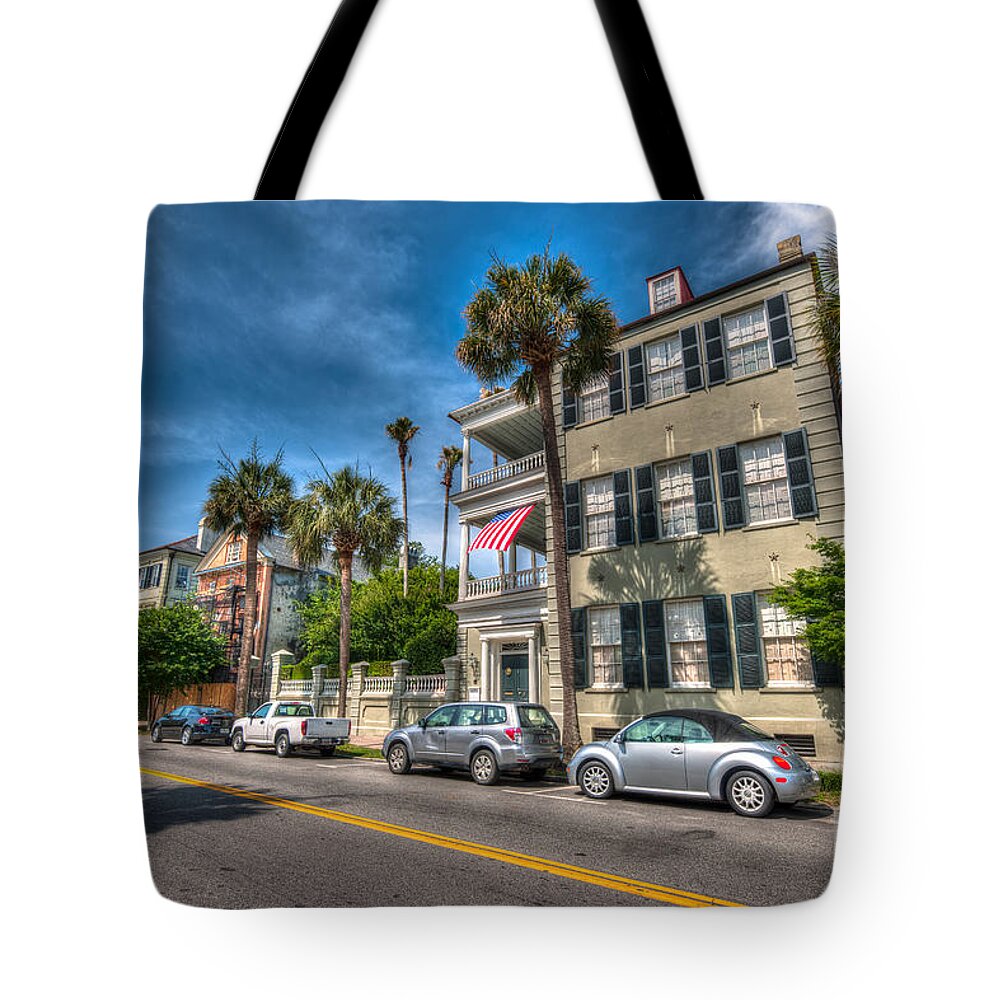 Battery Tote Bag featuring the photograph Along the Battery by Dale Powell