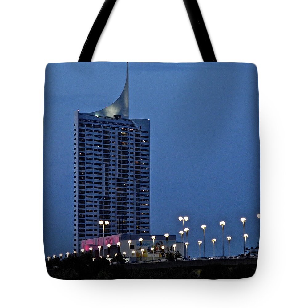 Vienna Tote Bag featuring the photograph Along the Danube in Vienna by Kirsten Giving