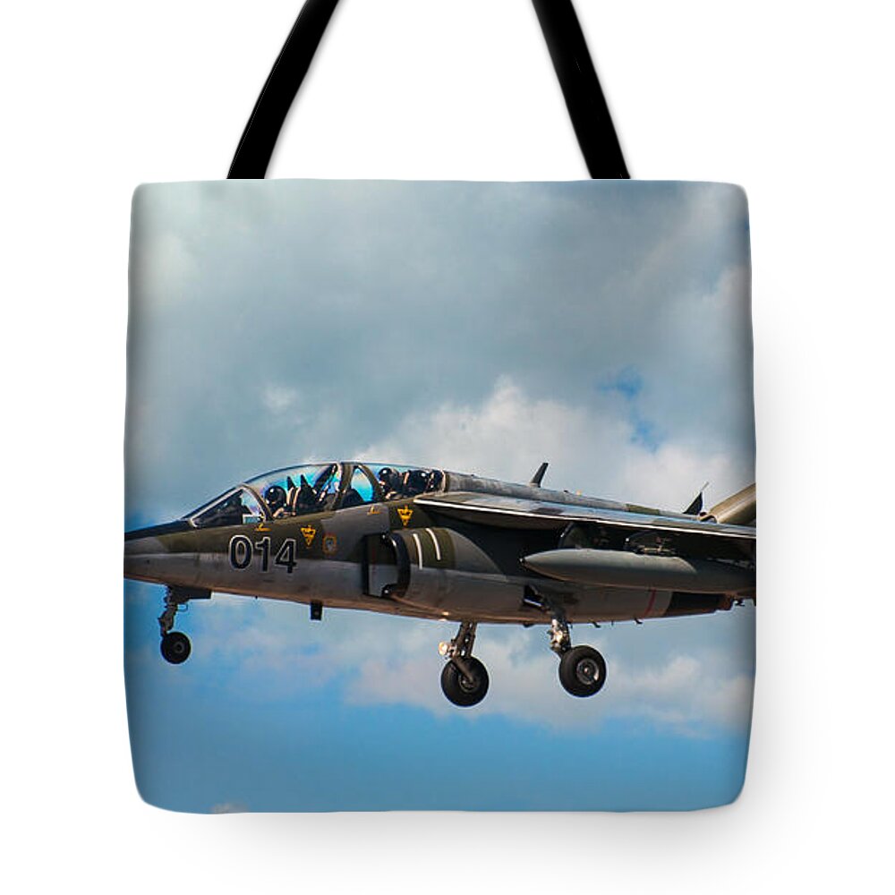 Alpha Jet Tote Bag featuring the photograph Alpha Jet 014 by Bianca Nadeau