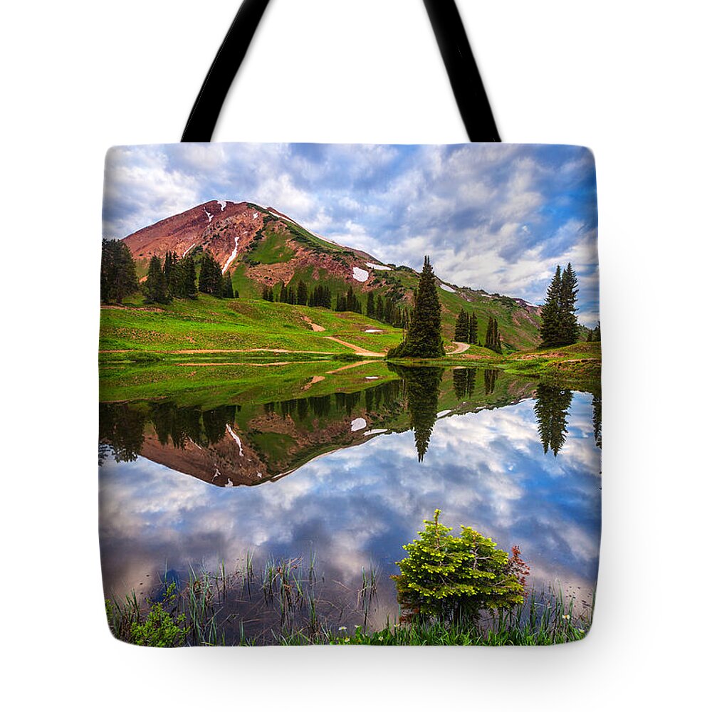 Colorado Tote Bag featuring the photograph Alpine Morning by Darren White
