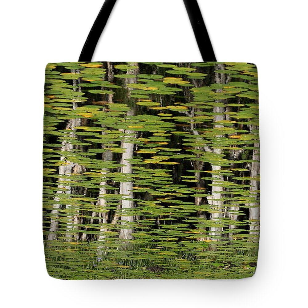 Trees Tote Bag featuring the photograph Inverted reality by Howard Ferrier