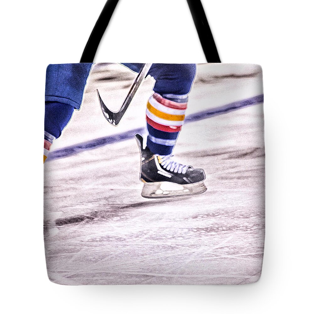 Hockey Tote Bag featuring the photograph Always Ready by Karol Livote