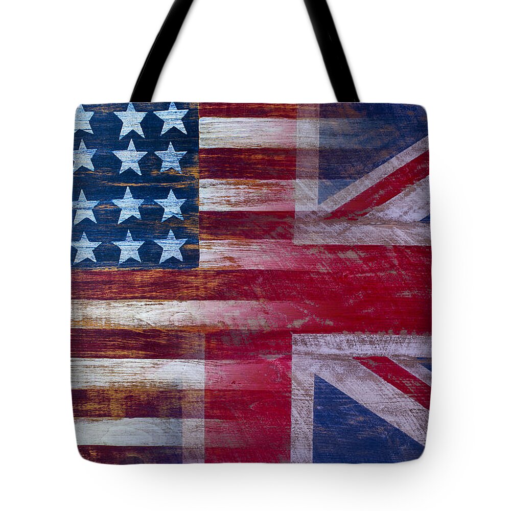 American Tote Bag featuring the photograph American British Flag by Garry Gay