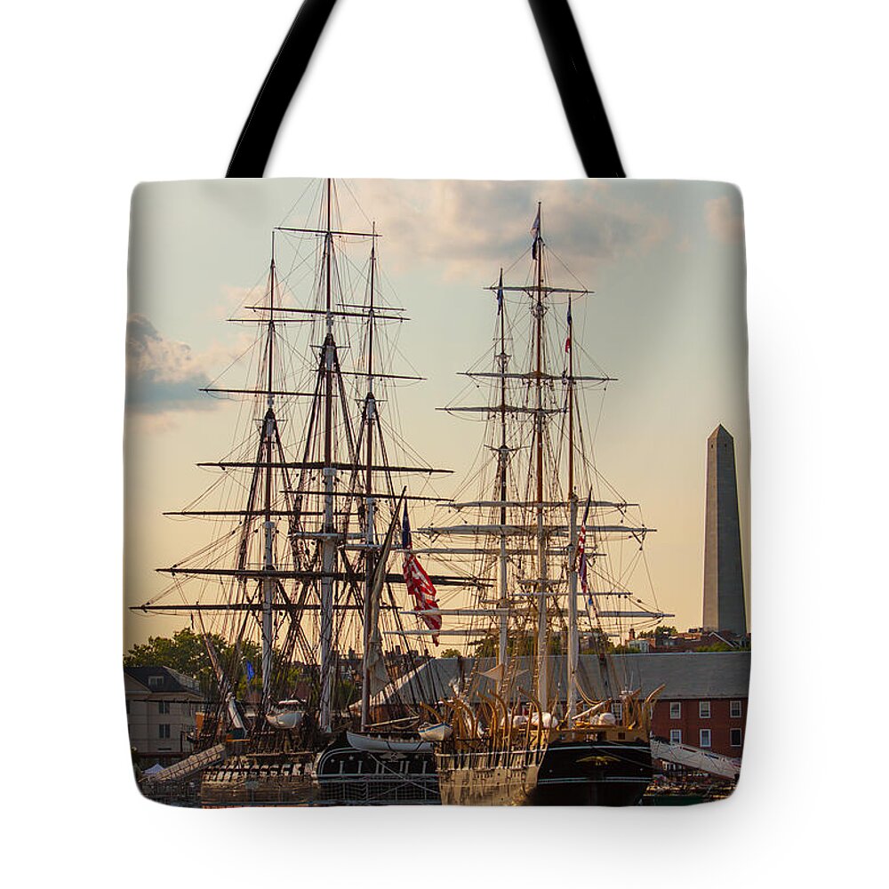 Boston Tote Bag featuring the photograph American History by Brian MacLean
