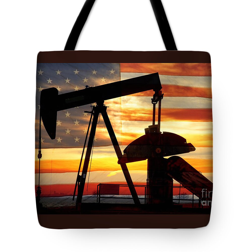 Oil Tote Bag featuring the photograph American Oil by James BO Insogna