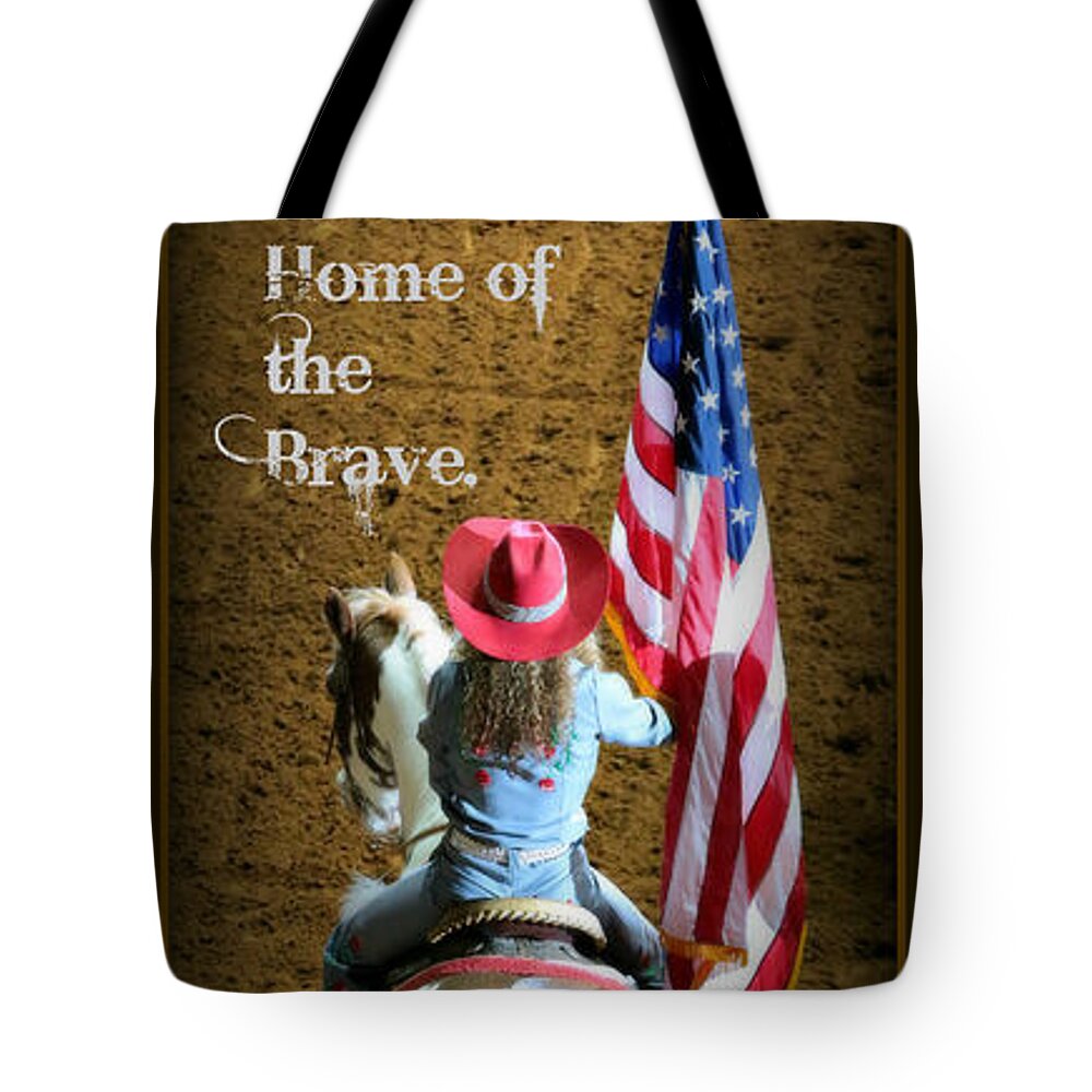 Rodeo Tote Bag featuring the photograph American Rodeo - Fort Worth by Stephen Stookey