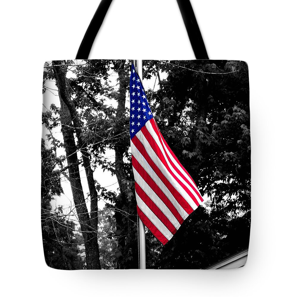 America Tote Bag featuring the photograph American Spirit by Jai Johnson