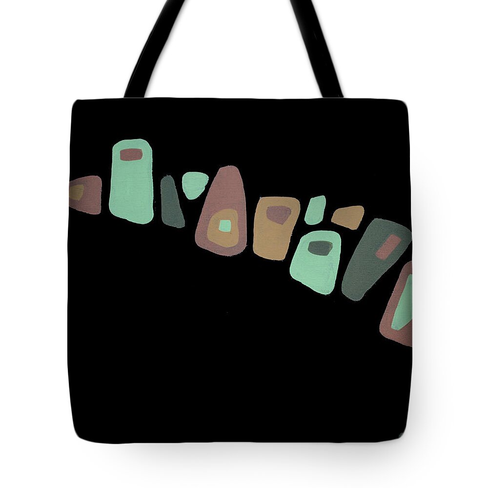 Abstract Tote Bag featuring the painting Amoeba 2 by Glenn Pollard