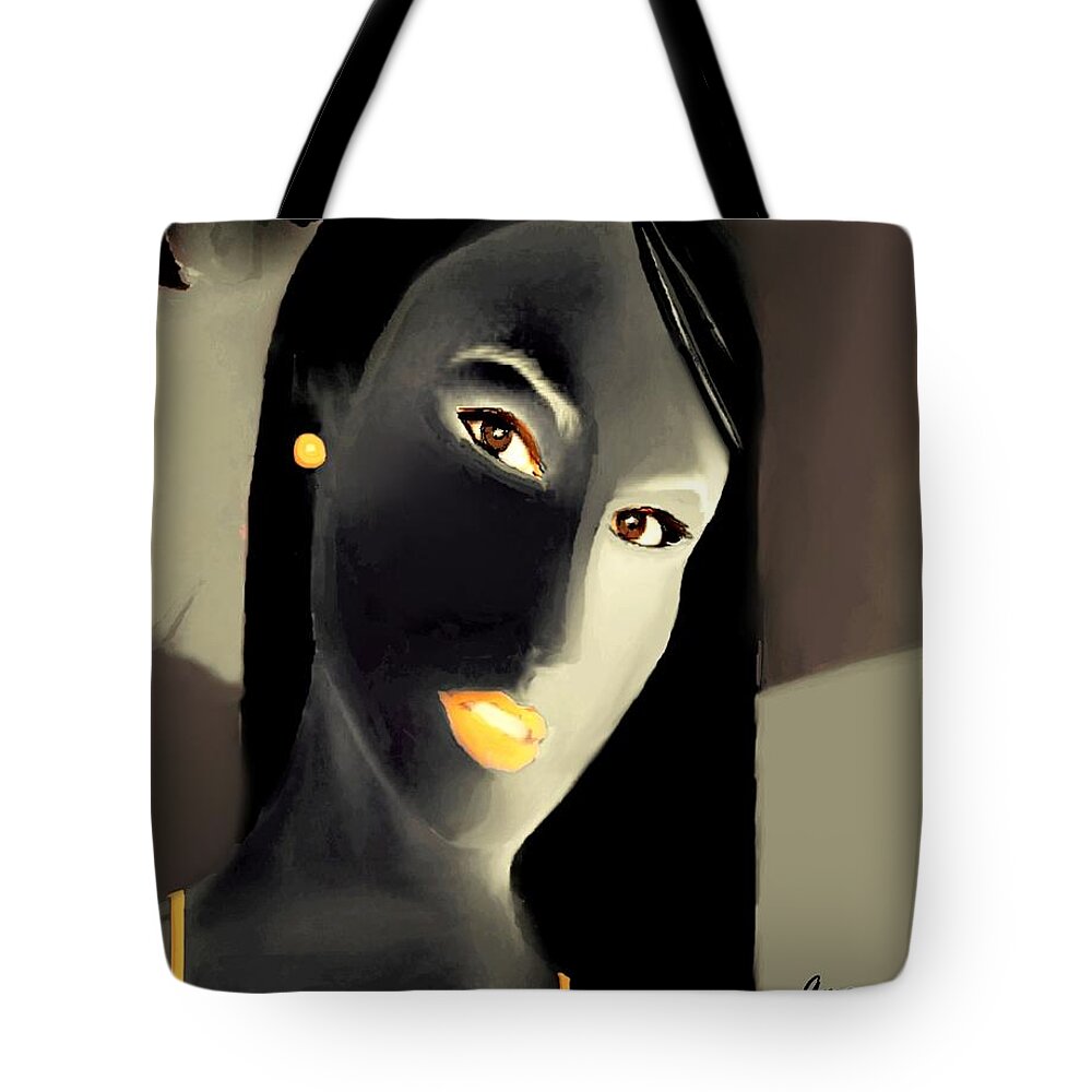 Fineartamerica.com Tote Bag featuring the painting Amour Partage Love Shared 10 by Diane Strain