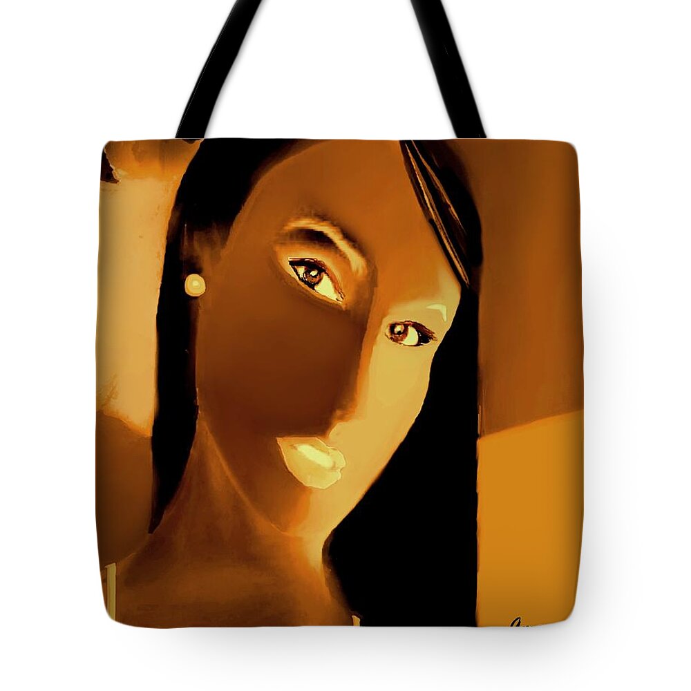 Fineartamerica.com Tote Bag featuring the painting Amour Partage Love Shared 13 by Diane Strain