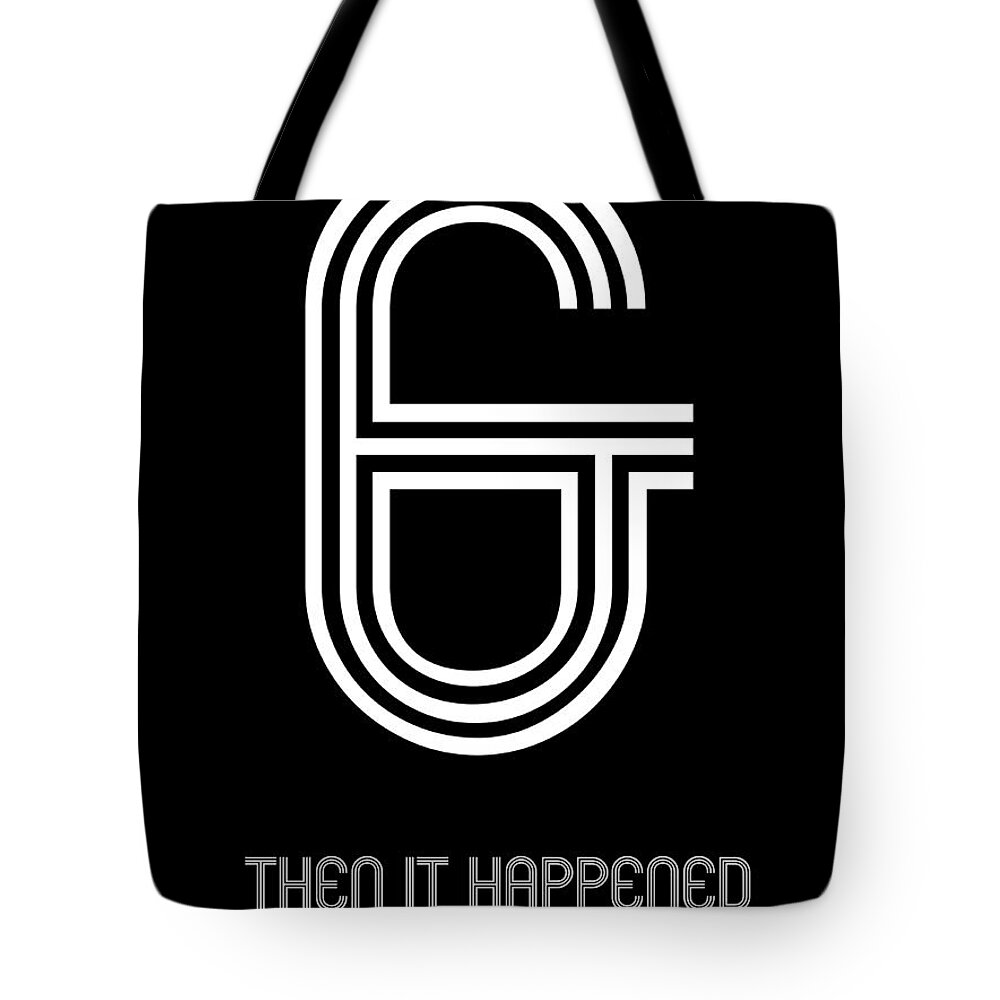 Motivational Tote Bag featuring the digital art Ampersand Poster 5 by Naxart Studio
