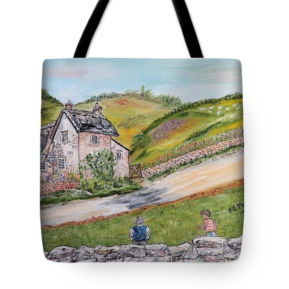 Rural Scene Tote Bag featuring the painting An afternoon in June by Loredana Messina