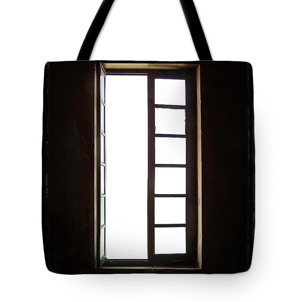 Window Tote Bag featuring the photograph An Open Window by Jamie Johnson