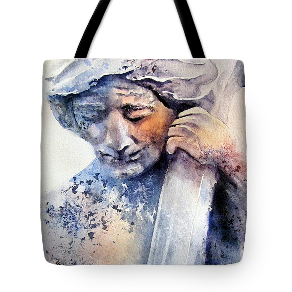 Amanda Amend Tote Bag featuring the painting And the Music Gave Him Life by Amanda Amend
