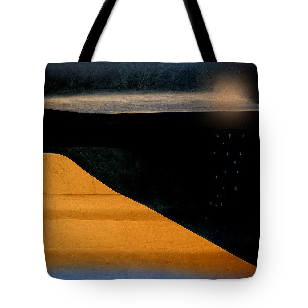 Abstract Tote Bag featuring the photograph And the Rains Came by Carol Leigh