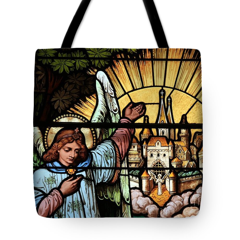 Jesus Disciples Tote Bag featuring the photograph Angel As A Guide by Adam Jewell