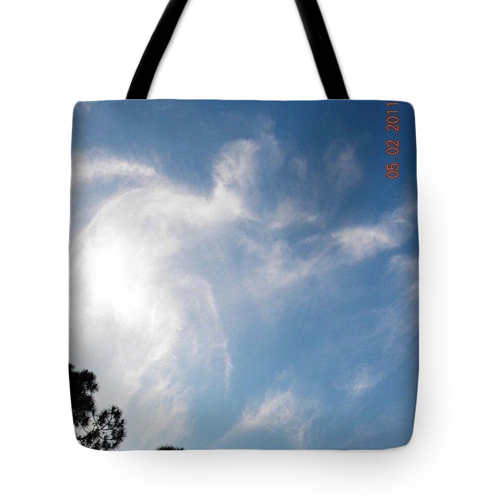 Postcard Tote Bag featuring the digital art Angels Among Us 2 by Matthew Seufer